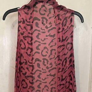 Pink Animal Print Kimono